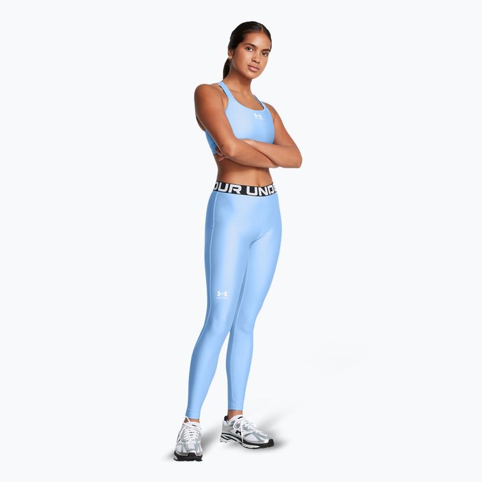 Legginsy damskie Under Armour HeatGear horizon blue/white 2