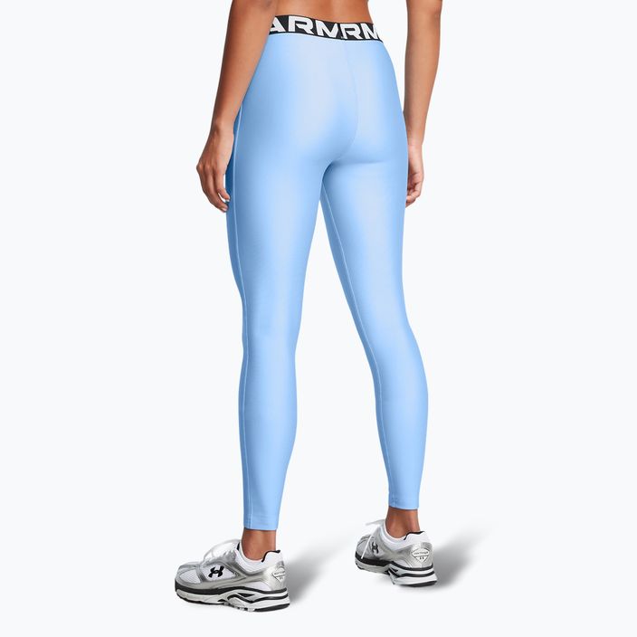 Legginsy damskie Under Armour HeatGear horizon blue/white 3