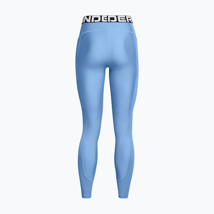 Legginsy treningowe damskie Under Armour horizon blue/white 6