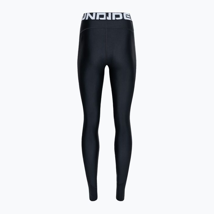 Legginsy treningowe damskie Under Armour black/black/white 2