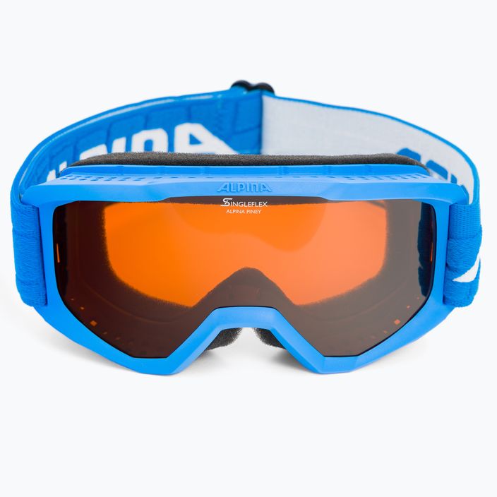 Gogle narciarskie dziecięce Alpina Piney blue matt/orange 2