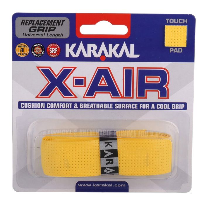Owijka do rakiet squash Karakal X-AIR Grip yellow 2
