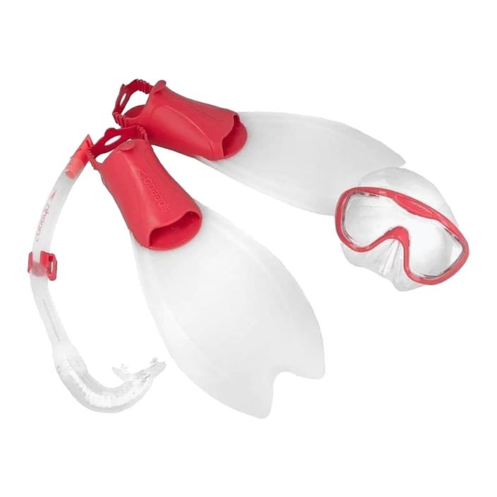 Zestaw do snorkelingu dziecięcy Speedo Glide Junior Scuba red/white 2