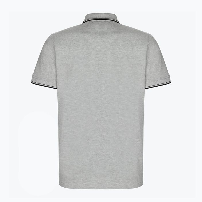 Koszulka polo męska Pitbull West Coast Polo Slim Logo grey/melange 2