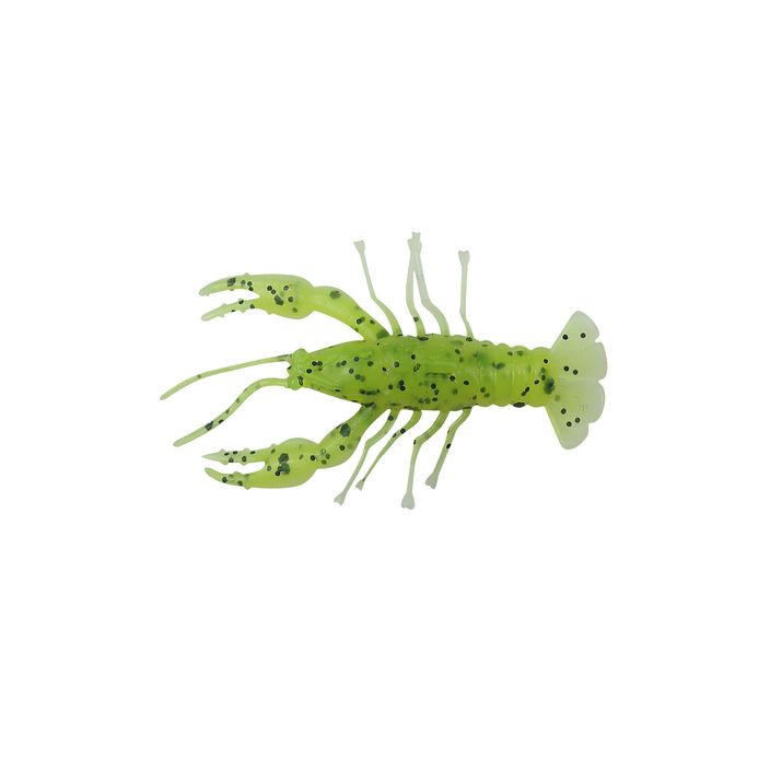 Przynęta gumowa Relax Crawfish 1 Laminated 8 szt. chartreuse/black jumbo glitter/white 2