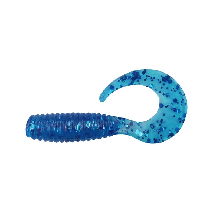 Przynęta gumowa Relax Twister VR1 Standard 8 szt. pylo blue/blue glitter 2
