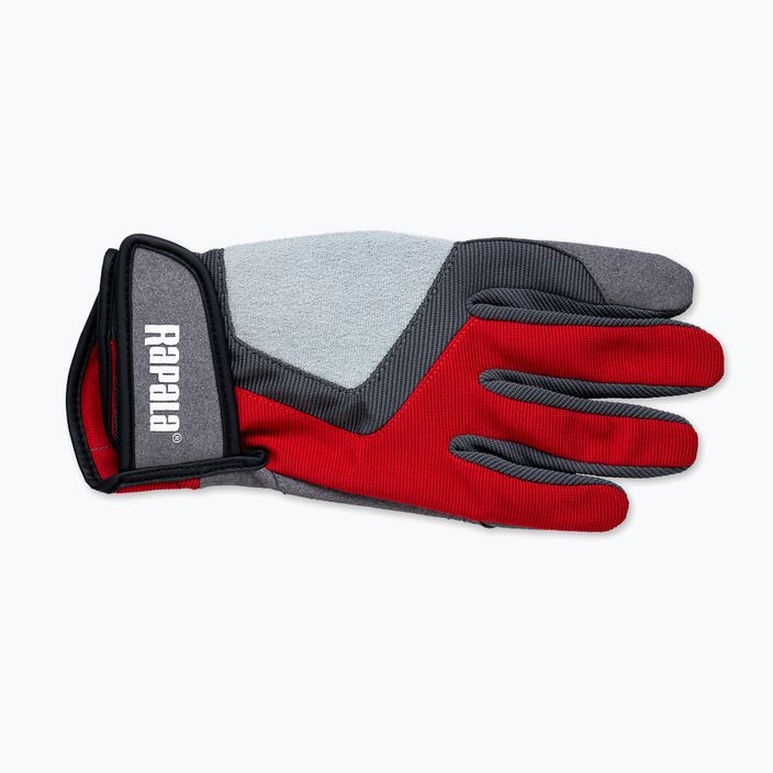 Rękawice wędkarskie Rapala Perf Gloves szary/czerwony 6