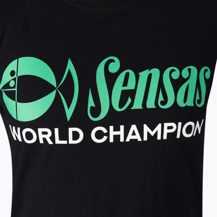 Koszulka wędkarska Sensas World Champion czarna 3