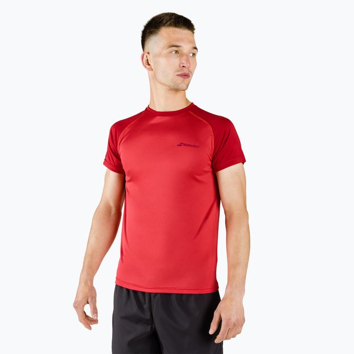 Koszulka tenisowa męska Babolat Play Crew Neck tomato red 4