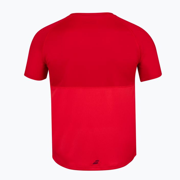 Koszulka tenisowa męska Babolat Play Crew Neck tomato red 3