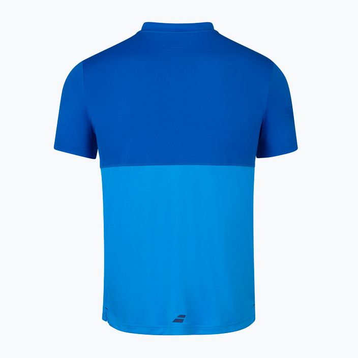 Koszulka polo tenisowa dziecięca Babolat 3BP1021 blue aster 3