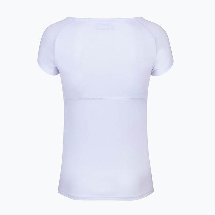 Koszulka tenisowa damska Babolat Play Cap Sleeve white/white 2