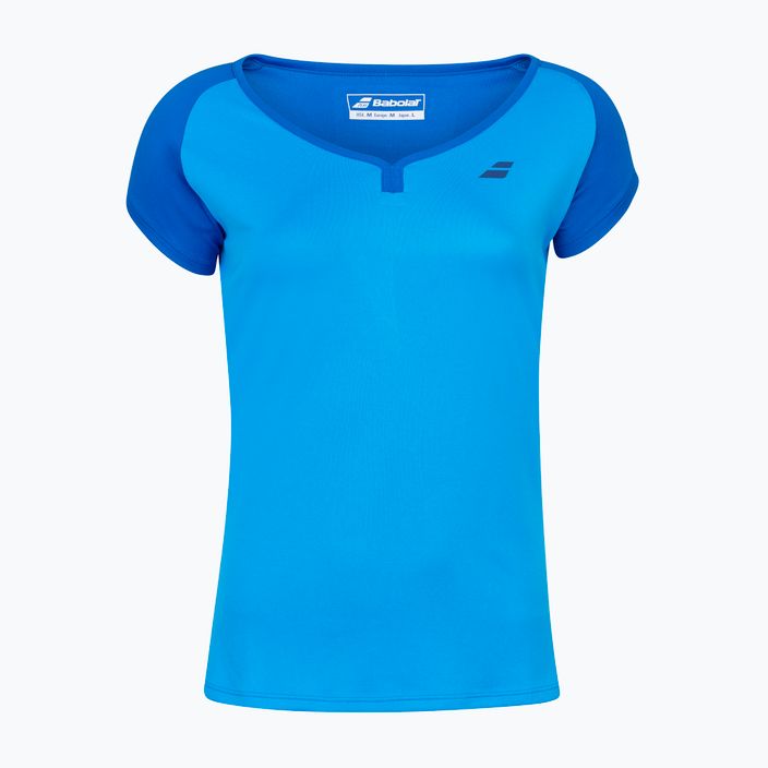 Koszulka tenisowa damska Babolat Play Cap Sleeve blue aster