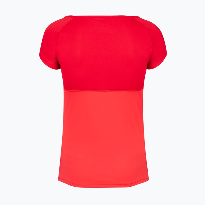 Koszulka tenisowa damska Babolat Play Cap Sleeve tomato red 3