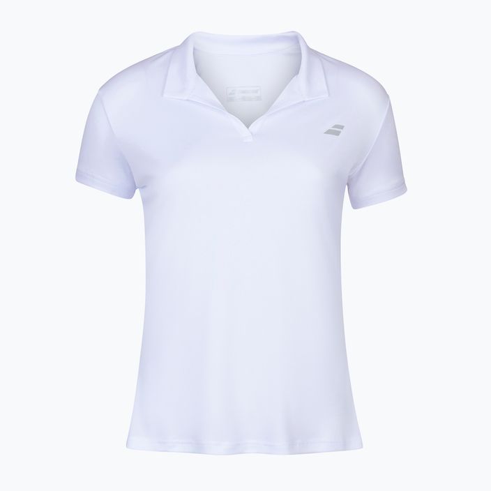 Koszulka polo tenisowa dziecięca Babolat Play Polo white/white