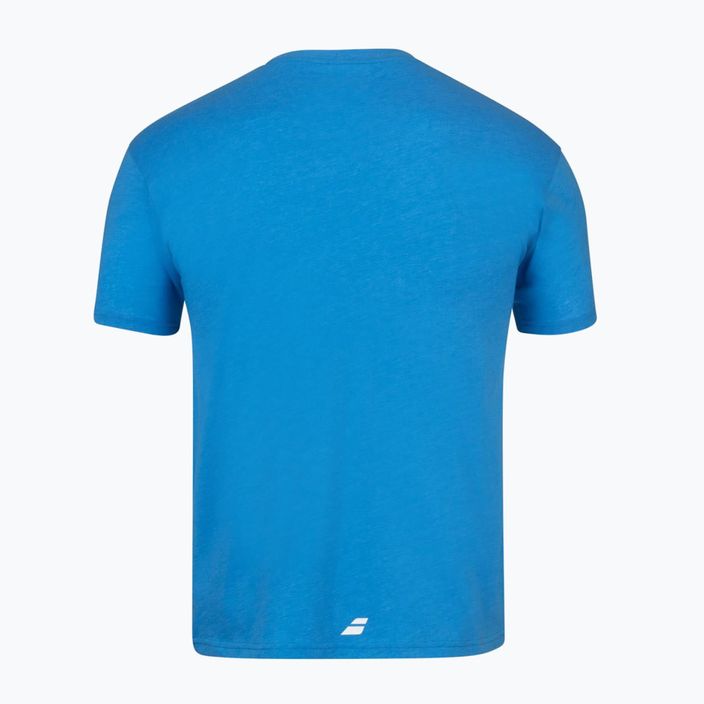Koszulka tenisowa męska Babolat Exercise blue aster heather 2