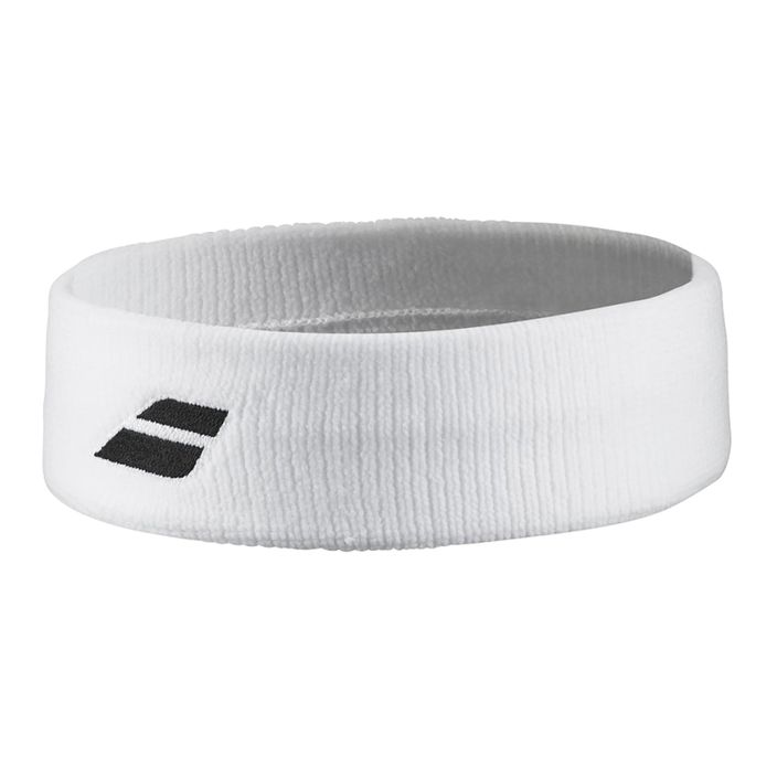 Opaska na głowę Babolat Logo Headband white/white 2