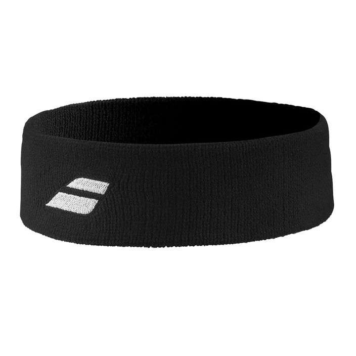 Frotka na głowę Babolat Logo Headband black/black 2