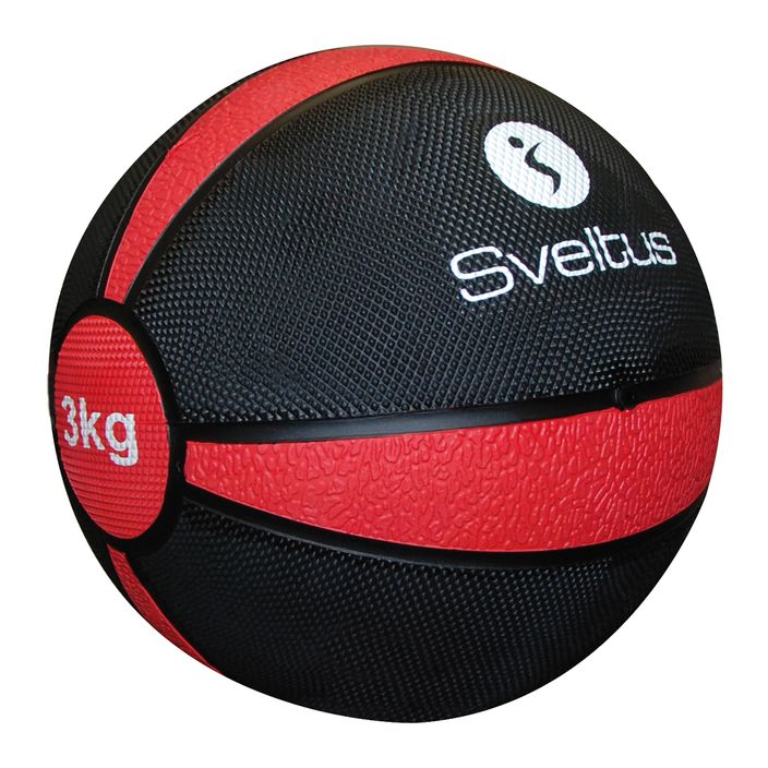 Piłka lekarska Sveltus Medicine Ball 3 kg black/red 2
