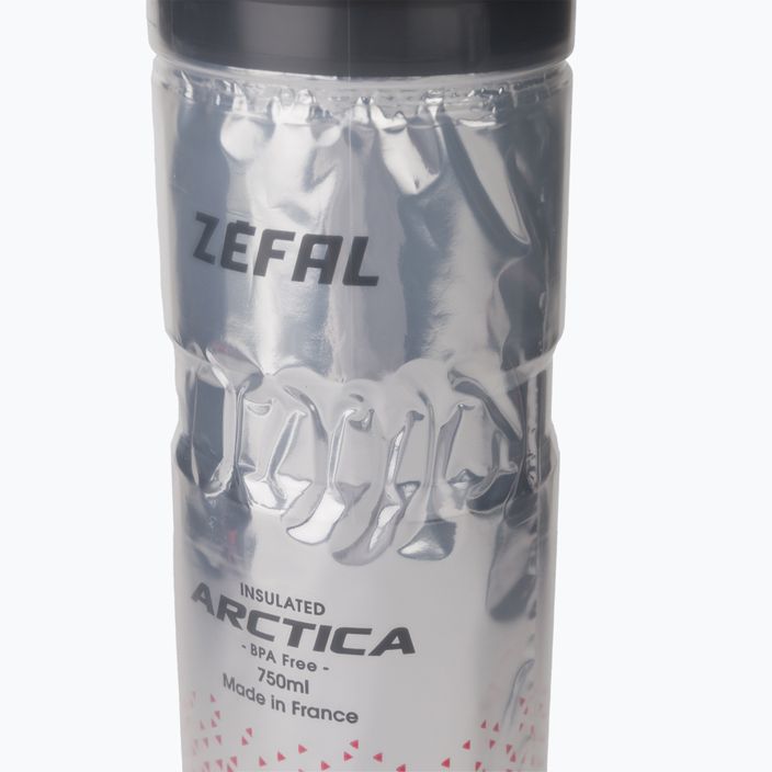 Bidon rowerowy termiczny Zefal Arctica 750 ml silver/red 4