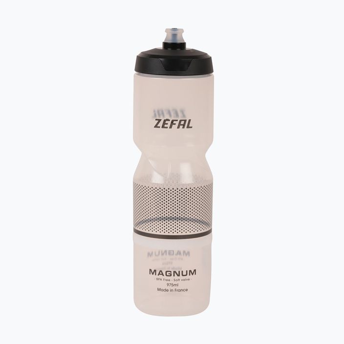 Bidon rowerowy Zefal Magnum (Soft-Cap) 975 ml translucent/black