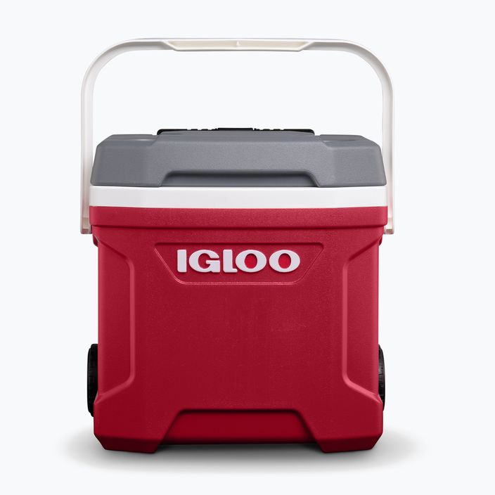 Lodówka turystyczna Igloo Latitude 16 Qt Roller 15 l industrial red/ meteorite 2