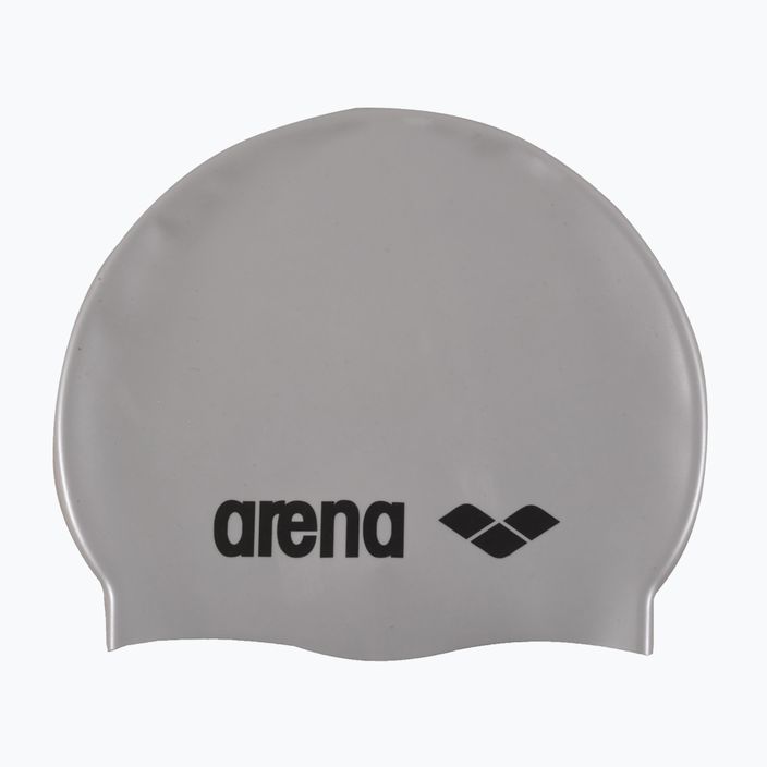 Czepek pływacki arena Classic Silicone silver/black 2