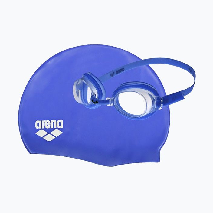 Zestaw czepek + okulary dziecięcy arena Pool blue clear/blue white 92423/70