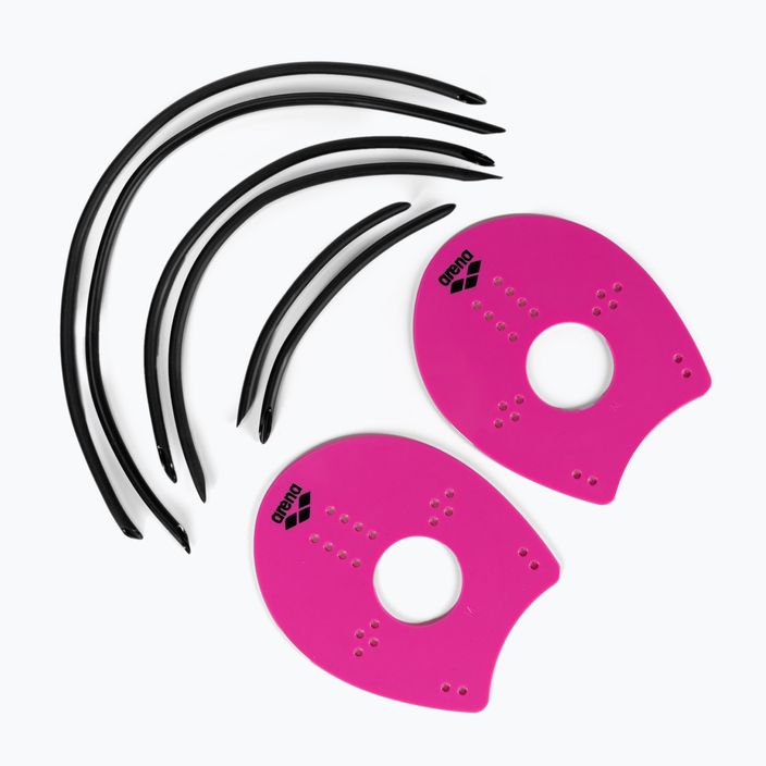 Wiosełka do pływania arena Elite Hand Paddle pink/black