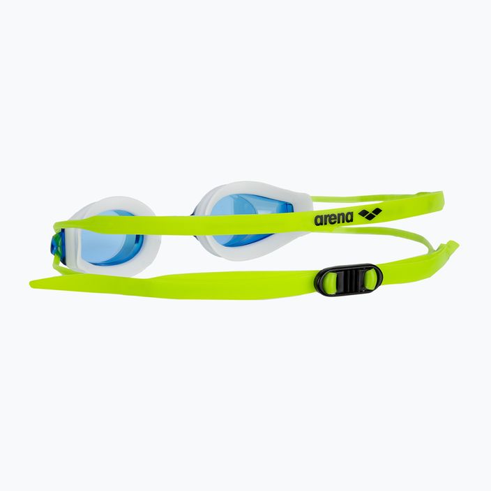 Okulary do pływania dziecięce arena Tracks JR blue/white/fluoyellow 4