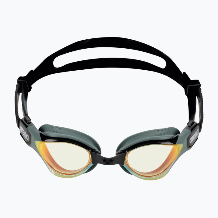 Okulary do pływania arena Cobra Tri Swipe Mirror yellow copper/army 2