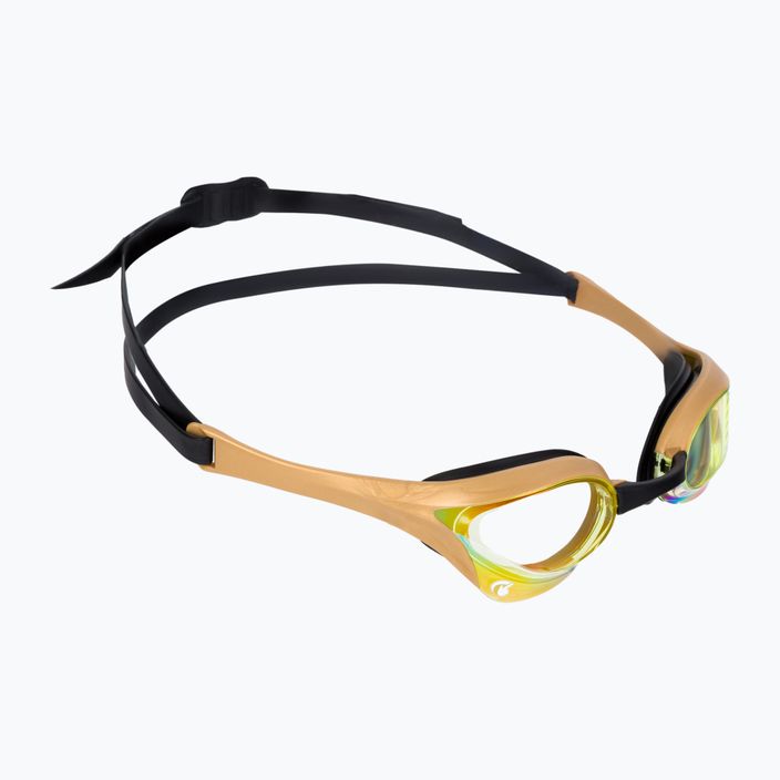 Okulary do pływania arena Cobra Ultra Swipe Mrirror yellow copper/gold