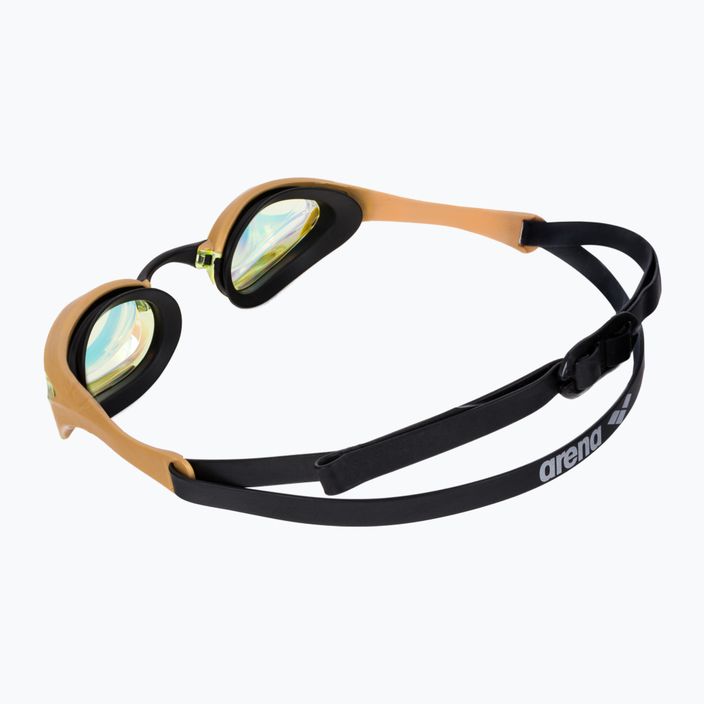 Okulary do pływania arena Cobra Ultra Swipe Mrirror yellow copper/gold 4