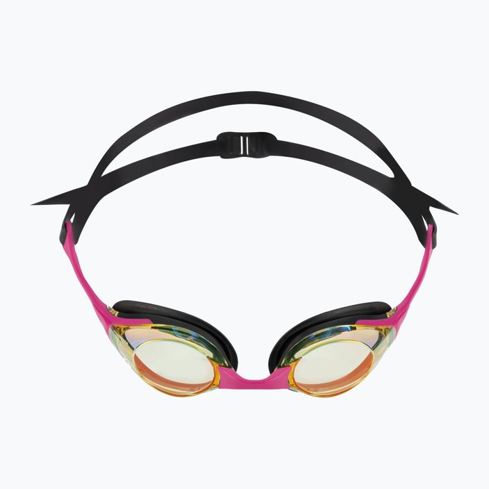 Okulary do pływania arena Cobra Swipe Mirror yellow copper/pink 2
