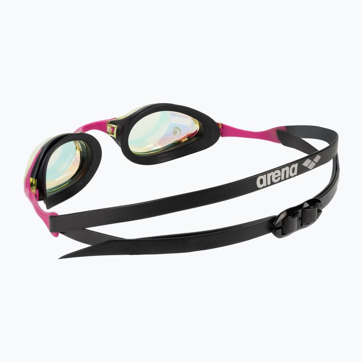 Okulary do pływania arena Cobra Swipe Mirror yellow copper/pink 4
