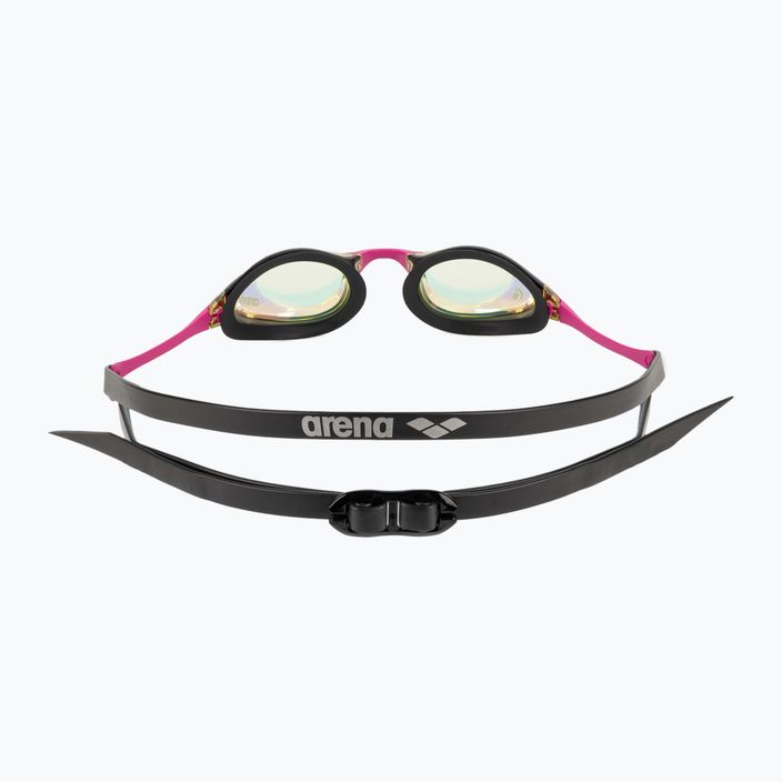 Okulary do pływania arena Cobra Swipe Mirror yellow copper/pink 5