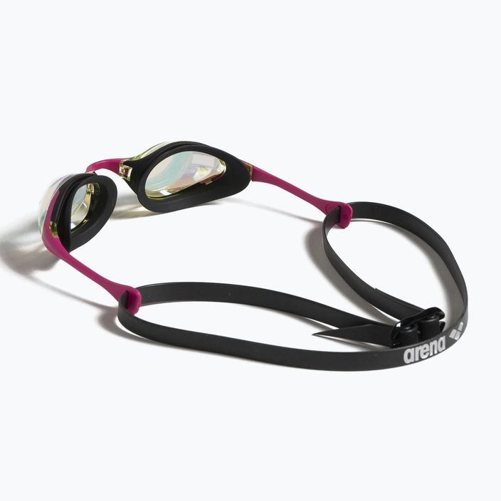 Okulary do pływania arena Cobra Swipe Mirror yellow copper/pink 7