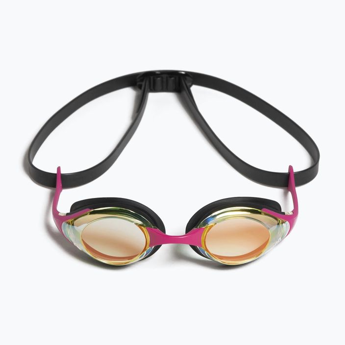 Okulary do pływania arena Cobra Swipe Mirror yellow copper/pink 8