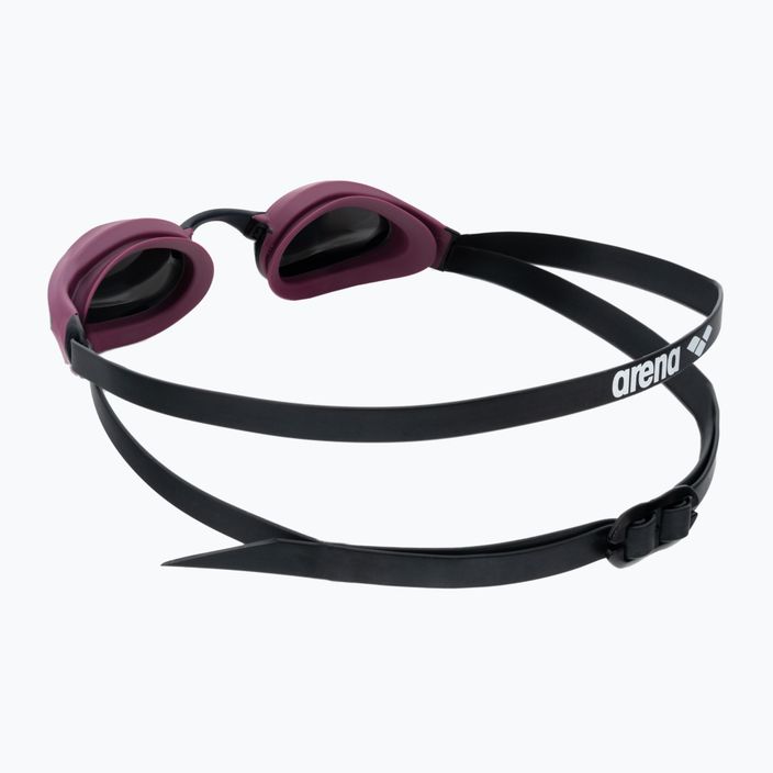 Okulary do pływania arena Cobra Core Swipe Mirror silver/red wine 4