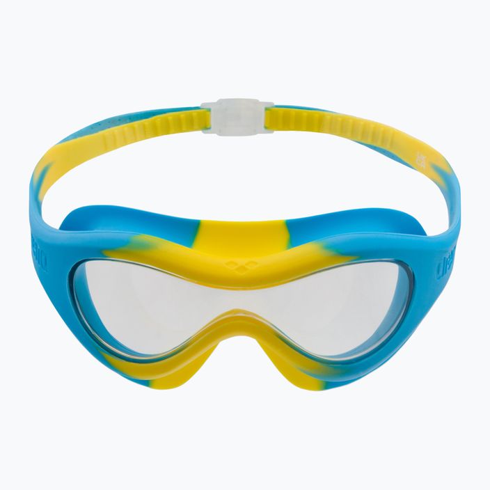 Maska do pływania dziecięca arena Spider Mask clear/yellow/lightblue 2