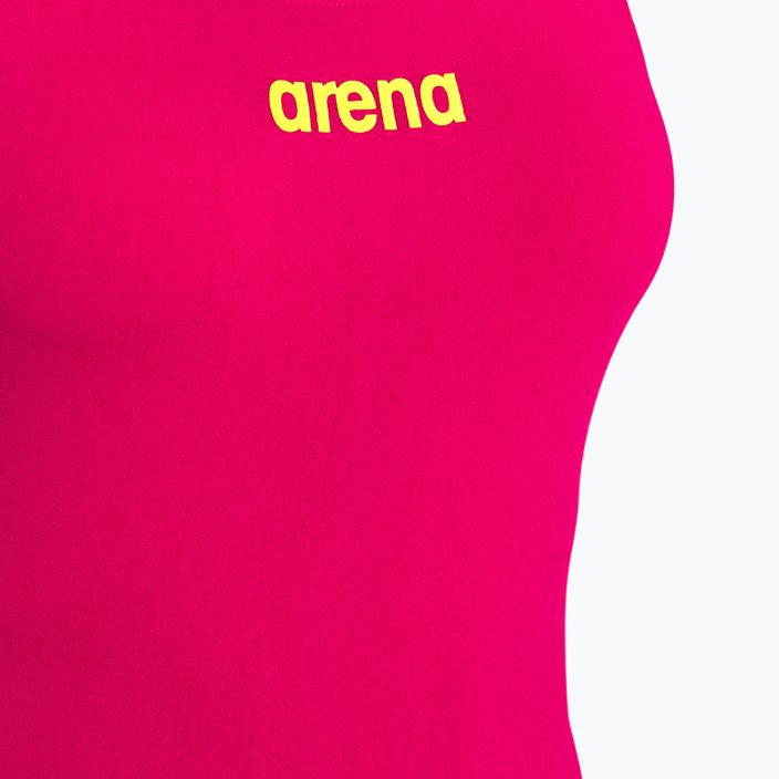 Strój pływacki jednoczęściowy damski arena Team Swim Tech Solid freak rose/soft green 3