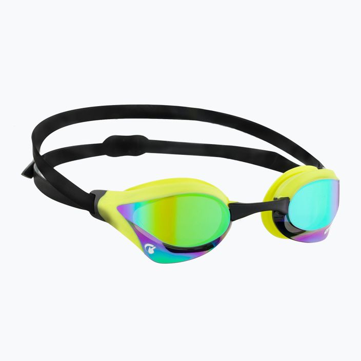 Okulary do pływania arena Cobra Core Swipe Mirror emerald/cyber lime