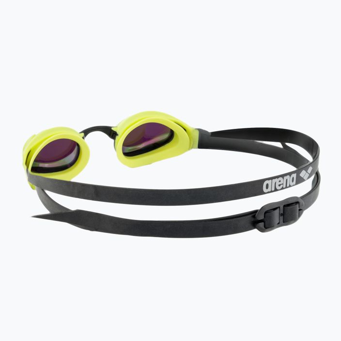 Okulary do pływania arena Cobra Core Swipe Mirror emerald/cyber lime 4
