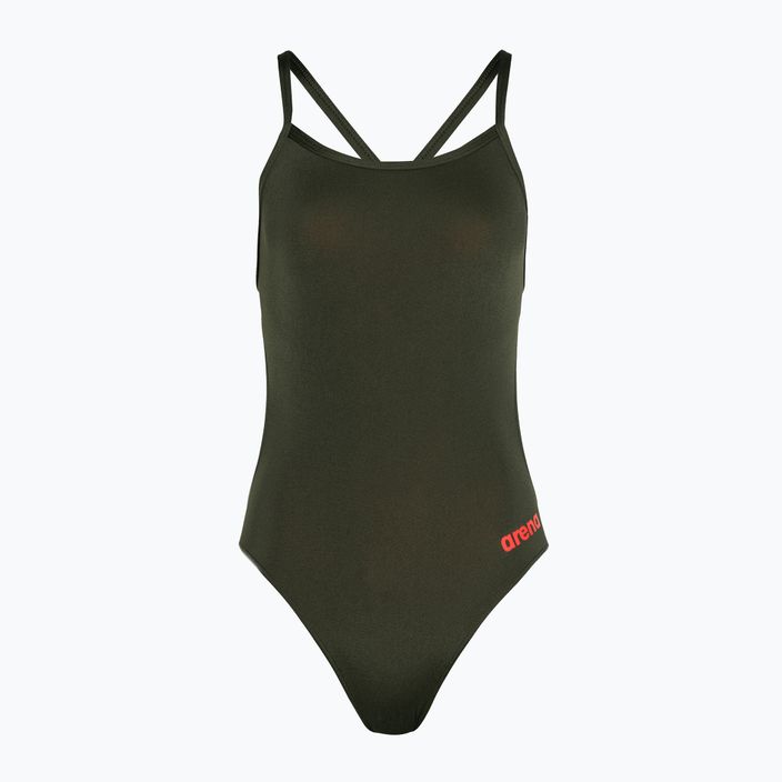 Strój pływacki jednoczęściowy damski arena Team Swimsuit Challenge Solid dark sage