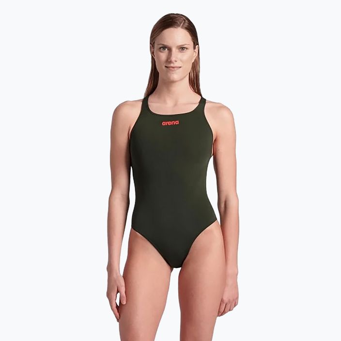 Strój pływacki jednoczęściowy damski arena Team Swimsuit Challenge Solid dark sage 4