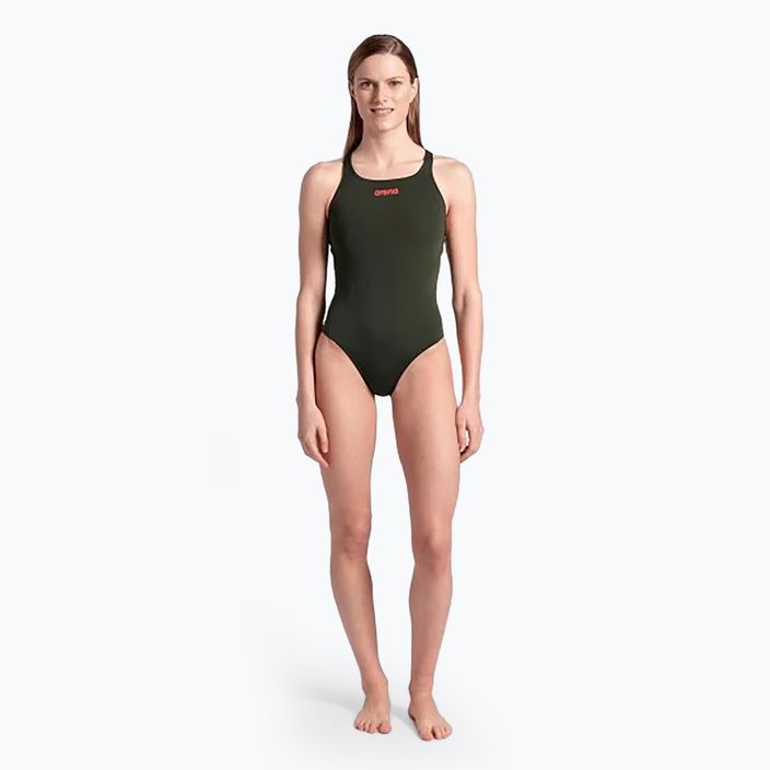 Strój pływacki jednoczęściowy damski arena Team Swimsuit Challenge Solid dark sage 5