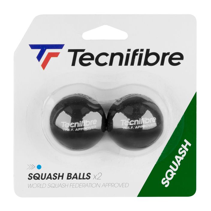 Piłki do squasha Tecnifibre Balls Blue Dot 2 szt. blue