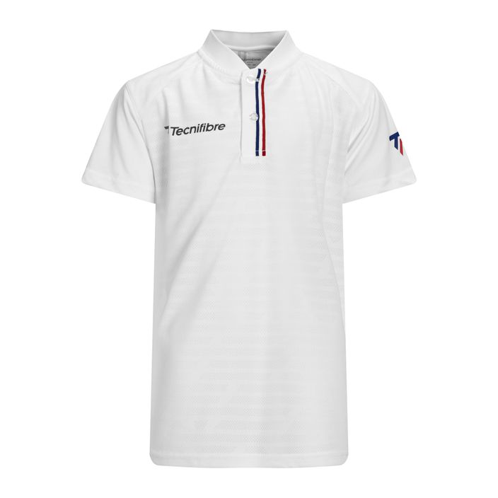 Koszulka polo tenisowa dziecięca Tecnifibre 22F3VE F3 white