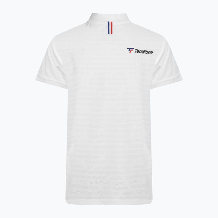 Koszulka polo tenisowa dziecięca Tecnifibre 22F3VE F3 white 2