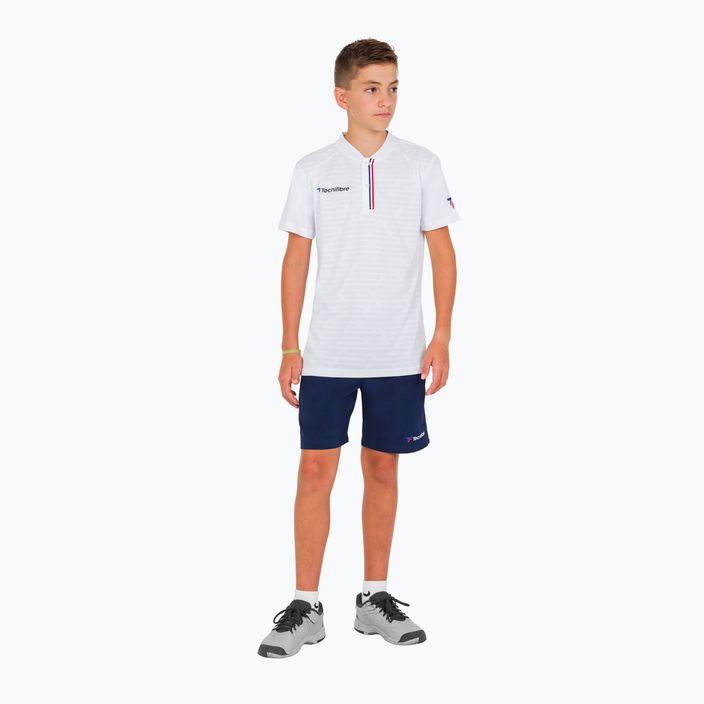 Koszulka polo tenisowa dziecięca Tecnifibre 22F3VE F3 white 8